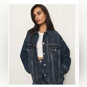 Reformation Dark Blue Jean Jacket